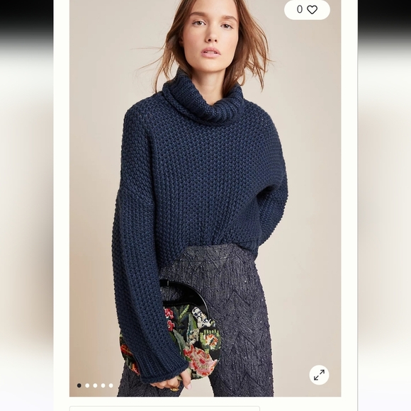 Anthropologie |‎ The Odells Knit Turtleneck Sweater S - Picture 1 of 11